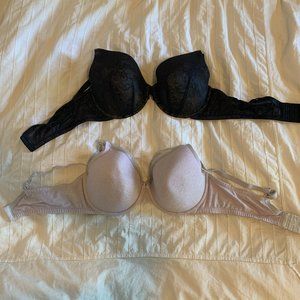 Lot of two Motherhood maternity full coverage nursing bras. Size 40D.